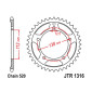 COURONNE MOTO ADAPTABLE HONDA 700 NC S 2012>2013, 750 NC X 2014>2025 520 43 DTS ACIER NOIR (DIAM 112/138/12.5) -JT SPROCKETS-