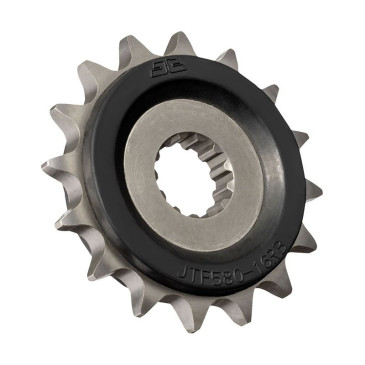 PIGNON MOTO ADAPTABLE YAMAHA 600 FZ6 2004>2009, 600 FZ6 FAZER 2004>2008 530 16 DTS RB RUBBER (RENFORT CAOUTCHOUC - ANTI BRUIT) -JT SPROCKETS-