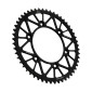 COURONNE MOTO ADAPTABLE HUSQVARNA 250 FE 2014>2024 / KTM 250 EXC-F 2014>2024, 450 EXC-F 2017>2024 / GAS GAS 250 EC F 2020>2024 520 52 DTS RACELITE ALU NOIR (DIAM 125/150/8.5) -JT SPROCKETS-