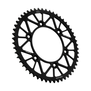COURONNE MOTO ADAPTABLE HUSQVARNA 250 FE 2014>2024 / KTM 250 EXC-F 2014>2024, 450 EXC-F 2017>2024 / GAS GAS 250 EC F 2020>2024 520 52 DTS RACELITE ALU NOIR (DIAM 125/150/8.5) -JT SPROCKETS-
