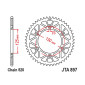 COURONNE MOTO ADAPTABLE HUSQVARNA 250 FE 2014>2024 / KTM 250 EXC-F 2014>2024, 450 EXC-F 2017>2024 / GAS GAS 250 EC F 2020>2024 520 52 DTS RACELITE ALU NOIR (DIAM 125/150/8.5) -JT SPROCKETS-