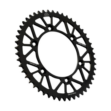 COURONNE MOTO ADAPTABLE YAMAHA 125 YZ X 2020>, 250 YZ 2005>, 450 YZ FX 2016>2024 520 50 DTS RACELITE ALU NOIR (DIAM 130/150/8.5) -JT SPROCKETS-