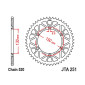 COURONNE MOTO ADAPTABLE YAMAHA 125 YZ X 2020>, 250 YZ 2005>, 450 YZ FX 2016>2024 520 50 DTS RACELITE ALU NOIR (DIAM 130/150/8.5) -JT SPROCKETS-