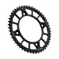 COURONNE MOTO ADAPTABLE KTM 85 SX 2004>2024 / HUSQVARNA 85 TC 2015>2024 (ROUES 19/16") / GAS GAS 85 MC 2022>2024 (ROUES 19/16") 428 49 DTS RACELITE ALU NOIR (DIAM 110/132/8.5) -JT SPROCKETS-