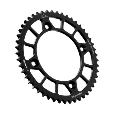COURONNE MOTO ADAPTABLE KTM 85 SX 2004>2024 / HUSQVARNA 85 TC 2015>2024 (ROUES 19/16") / GAS GAS 85 MC 2022>2024 (ROUES 19/16") 428 49 DTS RACELITE ALU NOIR (DIAM 110/132/8.5) -JT SPROCKETS-