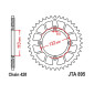 COURONNE MOTO ADAPTABLE KTM 85 SX 2004>2024 / HUSQVARNA 85 TC 2015>2024 (ROUES 19/16") / GAS GAS 85 MC 2022>2024 (ROUES 19/16") 428 49 DTS RACELITE ALU NOIR (DIAM 110/132/8.5) -JT SPROCKETS-