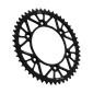 COURONNE MOTO ADAPTABLE KTM 250 SX 2020>, 300 SX 2023>2024, 450 SX-F 2020>2023 / HUSQVARNA 250 TC 2023>2024 520 49 DTS RACELITE ALU NOIR (DIAM 125/150/8.5) -JT SPROCKETS-