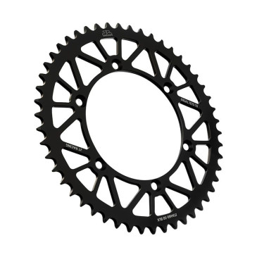 COURONNE MOTO ADAPTABLE KAWASAKI 250 KX 2018>, 450 KX F 2006>2018, 450 KX 2019>, 450 KLX R 2008>2021 520 50 DTS RACELITE ALU NOIR (DIAM 134/150/8.5) -JT SPROCKETS-