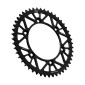 COURONNE MOTO ADAPTABLE YAMAHA 125 YZ 2005>2021, 450 YZ F 2015>2019 520 48 DTS RACELITE ALU NOIR (DIAM 130/150/8.5) -JT SPROCKETS-