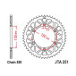 COURONNE MOTO ADAPTABLE YAMAHA 125 YZ 2005>2021, 450 YZ F 2015>2019 520 48 DTS RACELITE ALU NOIR (DIAM 130/150/8.5) -JT SPROCKETS-
