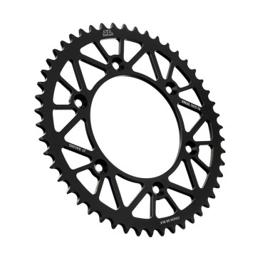 COURONNE MOTO ADAPTABLE BETA 125 RR 2018>2021 2T, 350 RR 2013>2024 / HONDA 250 CRF F 2019>, 250 CRF RX 2022> 520 50 DTS RACELITE ALU NOIR (DIAM 125/153/8.5) -JT SPROCKETS-