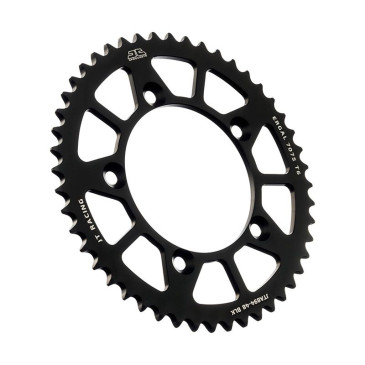COURONNE MOTO ADAPTABLE KTM 65 SX 2012>2023 / HUSQVARNA 65 TC 2017>2024 / GAS GAS 65 MC 2021>2023 420 48 DTS RACELITE ALU NOIR (DIAM 98/115/8.5) -JT SPROCKETS-