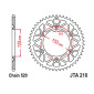 COURONNE MOTO ADAPTABLE HONDA 450 CRF L 2019>2022, 450 CRF RL 2021>2025, 450 CRF X 2005>2025 520 51 DTS RACELITE ALU NOIR (DIAM 125/153/8.5) -JT SPROCKETS-