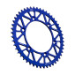 COURONNE MOTO ADAPTABLE YAMAHA 125 YZ 2022>, 230 TT-R 2005>, 450 YZ F 2007>2014, 450 YZ F 2020> 520 49 DTS RACELITE ALU BLEU (DIAM 130/150/8.5) -JT SPROCKETS-
