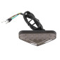 FEU ARRIERE 50 A BOITE/MOTO TRIANGLE FUME A LEDS (12 LEDS) (HOMOLOGUE CE) -P2R- 3700948305928