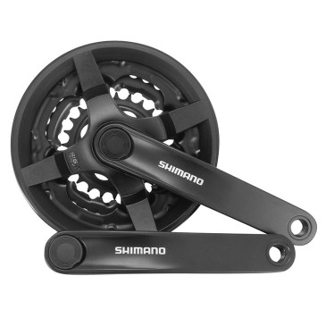 PEDALIER VTT SHIMANO 6/7/8V. TY301 NOIR 175mm 42-34-24 (BOITIER 123mm) 3667385004251