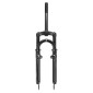 FOURCHE VTT 26 " M-W A SUSPENSION ACIER RESSORT/ELASTOMERE POUR V/BRAKE ET DISQUE NOIR DEB. 80mm PIVOT (220/85mm) FILETE 1"-22.2 INTERIEUR 3667385004169