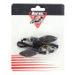 TURN SIGNAL FOR MOTORBIKE- AVOC MINI SAKA 12 LEDS ORANGE- ALUMINIUM BODY - SMOKED/BLACK (Long 73mm / H 22mm (Wd 23mm) (EEC APPROVED) (Pair) 3700948167304