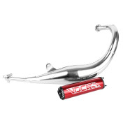 POT 50 A BOITE VOCA CHROMED POUR DERBI 50 SENDA, GPR/APRILIA 50 RS4/GILERA 50 SMT, RCR (PASSAGE BAS - SILENCIEUX ALU ROUGE) 3700948183397