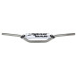 GUIDON MOTO CROSS STAR BAR MX/ENDURO ALU 2014 T6 DIAM 22,2mm L800mm H86mm TITANE AVEC BARRE DE RENFORT/MOUSSE BLANCHE 3667385004312