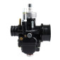 CARBURATEUR 50 A BOITE P2R TYPE PHBG RACING NOIR MONTAGE SOUPLE DIAM 17 mm AVEC DEPRESSION + GRAISSAGE + CUVE ALU + RACCORD DE PRISE D'AIR -QUALITE PREMIUM- 3700948049983