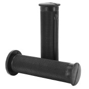 REVETEMENT POIGNEE DOMINO MOTO ON ROAD 1058 VINTAGE DAYTONA NOIR CLOSED END 130mm (PAIRE) 8033900005556