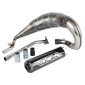 EXHAUST FOR 50CC MOTORBIKE VOCA CROSS ROOKIE FOR SHERCO 50 SM-R, SE-R (TOP MOUNTING - ALUMINIUM BLACK SILENCER) 3700948184646