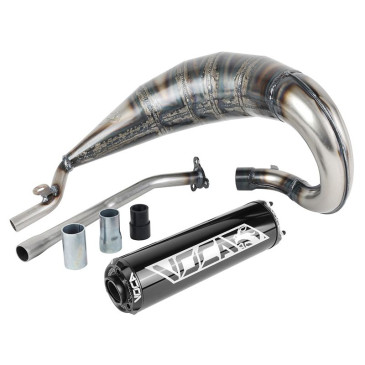 EXHAUST FOR 50CC MOTORBIKE VOCA CROSS ROOKIE FOR SHERCO 50 SM-R, SE-R (TOP MOUNTING - ALUMINIUM BLACK SILENCER) 3700948184646
