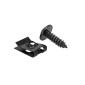 AGRAFE DE CARROSSERIE/CARENAGE/CAPOTAGE DIAM 5mm AVEC VIS 5 x 15 mm NOIR (SACHET DE 25 PIECES) -SELECTION P2R- 3667385003186