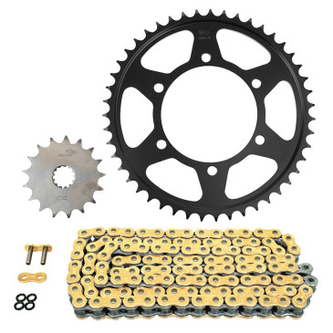 KIT CHAINE ADAPTABLE SUZUKI 800 GSX-8S 2023>, GSX-8R 2024> 525 17x47 (DIAM COURONNE 110/130/10.25) (DEMULTIPLICATION ORIGINE) -AFAM- 5400598259722