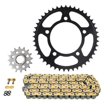 KIT CHAINE ADAPTABLE HONDA 750 CB HORNET 2023> 520 16x45 (DIAM COURONNE 100/120/10.50) (DEMULTIPLICATION ORIGINE) -AFAM- 5400598266928