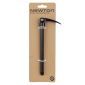 AXE TRAVERSANT / BLOCAGE TYPE RAPIDE ROUE ARRIERE FILETAGE m12x1.5mm POUR 12X142 NOIR POUR SHIMANO (160.5mm HORS BUTEE DONT FILETAGE 13.5mm) -NEWTON- 3700948303092