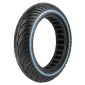 PNEU TROTTINETTE PLEIN CROSS 8.5 X 2.00 NOIR LISERET BLEU - LARGEUR INTERIEUR 37 mm 8435764436451