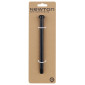 AXE TRAVERSANT / BLOCAGE ROUE ARRIERE FILETAGE m12x1.5mm POUR 12X148 NOIR POUR SHIMANO (178mm HORS BUTEE DONT FILETAGE 18mm) -NEWTON- 3700948302996