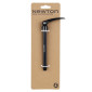 AXE TRAVERSANT / BLOCAGE TYPE RAPIDE ROUE AVANT FILETAGE m12x1.5mm POUR 12X121.5 NOIR POUR SHIMANO (121.5mm HORS BUTEE DONT FILETAGE 13,5mm) -NEWTON- 3700948303078