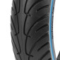 PNEU TROTTINETTE PLEIN CROSS 8.5 X 2.00 NOIR LISERET BLEU - LARGEUR INTERIEUR 37 mm 8435764436451
