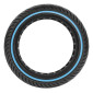 PNEU TROTTINETTE PLEIN CROSS 8.5 X 2.00 NOIR LISERET BLEU - LARGEUR INTERIEUR 37 mm 8435764436451