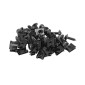 AGRAFE DE CARROSSERIE/CARENAGE/CAPOTAGE DIAM 4mm AVEC VIS 4 x 14 mm NOIR (SACHET DE 25 PIECES) -SELECTION P2R- 3667385003162