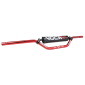 HANDLEBAR FOR 50cc MOTORBIKE VOCA CROSS - ALUMINIUM T6 - Ø22,2mm W 805mm H94mm - RED WITH PAD BLACK 3700948184479