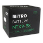 BATTERY 12V 8 Ah NTX9-BS NITRO MF MAINTENANCE FREE-SUPPLIED WITH ACID PACK (Lg150xWd87xH105) (EQUALS YTX9-BS) 5414837002680