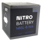 BATTERY 12V 5 Ah NB5L-B WA NITRO - WITH MAINTENANCE SUPPLIED WITH ACID PACK (Lg120xWd62xH129) (EQUALS YB5L-B) 5414837145103