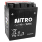 BATTERY 12V 12 Ah NTX14AH-BS NITRO MF MAINTENANCE FREE WITH ACID PACK (Lg134x wd89xH166mm) 5414837137696