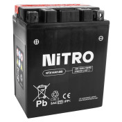 BATTERY 12V 12 Ah NTX14AH-BS NITRO MF MAINTENANCE FREE WITH ACID PACK (Lg134x wd89xH166mm) 5414837137696