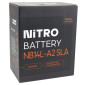 BATTERIE 12V 14 Ah NB14L-A2 NITRO SLA SANS ENTRETIEN PRETE A L'EMPLOI (Lg134xL89xH166mm) (EQUIVALENT YB14L-A2 / AGM / GEL) 5414837156505