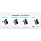 COMPRESSEUR/GONFLEUR/POMPE PORTABLE UNIVERSEL ASMAX T30 DIGITAL 120 PSI 8,3 BARS MAX (FONCTION ECLAIRAGE, DETECTION PRESSION PNEU, PRE REGLAGE DE LA PRESSION, ARRET AUTOMATIQUE)