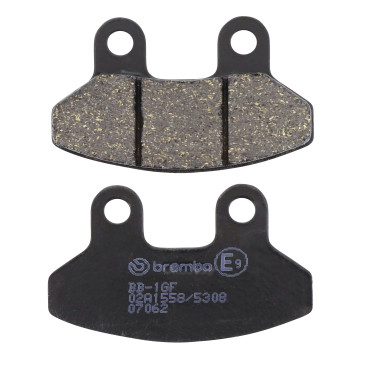 PLAQUETTE DE FREIN BREMBO POUR SYM 125 JOYRIDE 2001>2009 AV, (SCOOTER CARBONE CERAMIQUE) -07062- 8020584630617