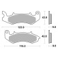 PLAQUETTE DE FREIN BREMBO POUR KEEWAY 125 CITYBLADE 2017>2019 AV, LOGIK 2017>2019 AV, SUPERLIGHT 2017>2019 AV (SCOOTER CARBONE CERAMIQUE) -07015CC- 8020584631102
