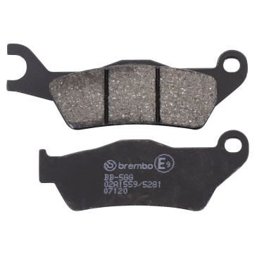 PLAQUETTE DE FREIN BREMBO POUR APRILIA 50 SR MOTARD 2018>2022 AV, 50 SXR 2021>2023 AV/PIAGGIO 50 TYPHOON 2018>2022 AV (SCOOTER CARBONE CERAMIQUE) -07120CC- 8020584631140