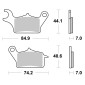 PLAQUETTE DE FREIN BREMBO POUR HONDA 110 NSC VISION 2017>2020 AV (SCOOTER CARBONE CERAMIQUE) -07122CC- 8020584631164