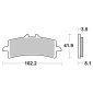 PLAQUETTE DE FREIN BREMBO POUR TRIUMPH 1050 SPEED TRIPLE S 2016>2020 AV / DUCATI 1260 DIAVEL S 2019>2022 AV / APRILIA 1100 RSV4 FACTORY 2019>2023 AV (ROUTE METAL FRITTE) -07BB37SA- 8020584632758